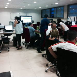 Un momento de los talleres de WordPress para empresarios a través de CENATIC