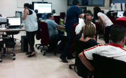 Un momento de los talleres de Wordpress para empresarios a través de CENATIC